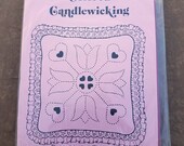Colored Candlewicking Pillow Kit, Vintage Newstalgia Designs, Kit 4901 2 - Unopened Craft Kit - CK0546