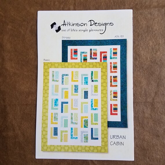 Log Cabin Quilt Pattern Urban Log Cabin Pattern Machine Etsy