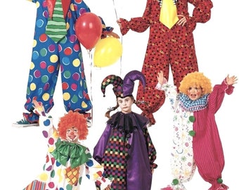 Childrens Funny Clown Pattern, Retro Clown Costume, Happy Birthday Clown, McCalls 6142, Child Sizes 5 to 6, NEW OOP Pattern - NP1779