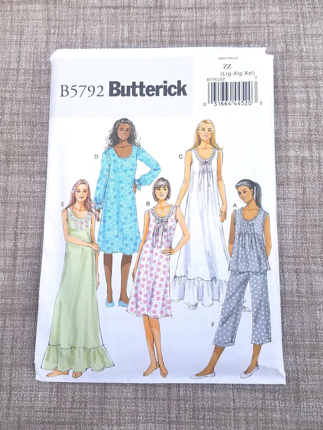 Simplicity 8965 8310 1980s Misses Pullover Nightgown Robe Bed Nightgown ...