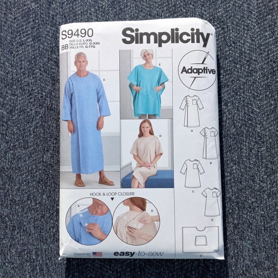 Amazon.com: Careoutfit 2 Pack - Blue and White Hospital Gown with Back Tie/Hospital  Patient Gown with Ties - One Size Fits All : Industrial & Scientific