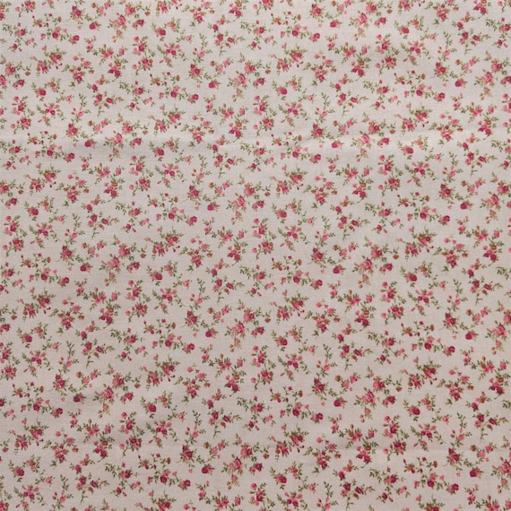 Dark Pink And Brown Small Floral Booti Foil Print On Pink Organic Cott