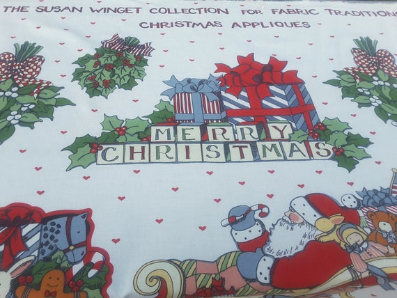 Tissu Susan vintage, Susan Tissu Winget dessins Noël Appliques panneau, en tissu imprimé - panneau - FP0343 86b04e Tissu Susan vintage, Susan Tissu Winget dessins Noël Appliques panneau, en tissu imprimé - panneau - FP0343 86b04e