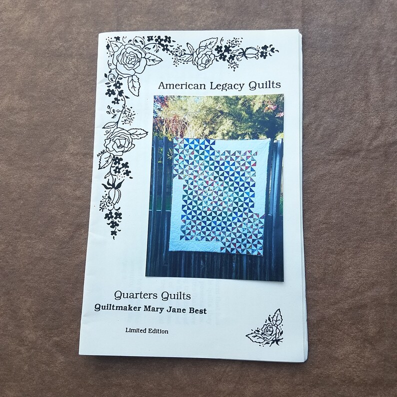 Vintage Quilt Pattern Pinwheel Design American Legacy Quilts QP0504 Pattern Fat Quarter Friendly