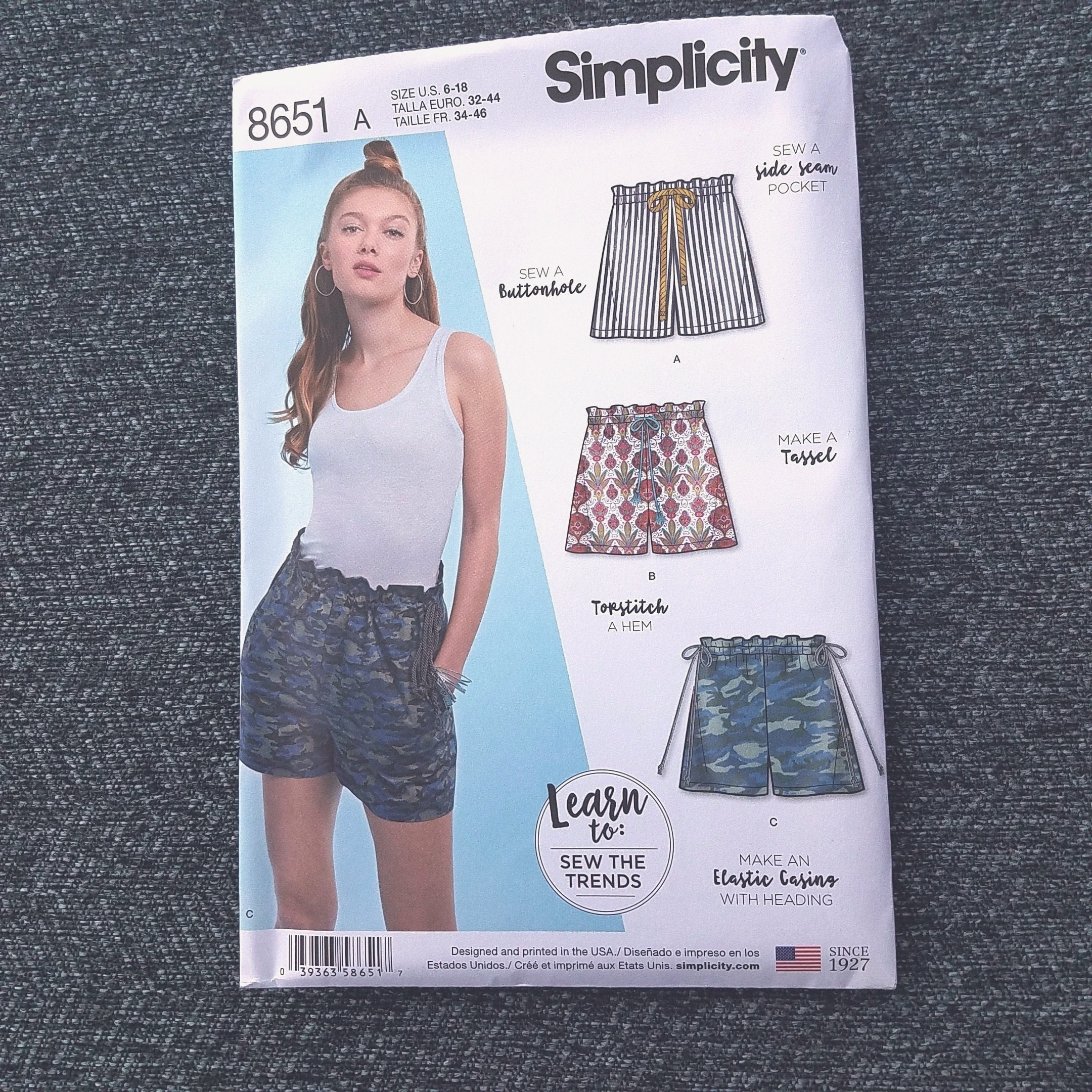 Draw String Shorts Pattern, Pull on Shorts, Summer Wear, Learn to Sew ...