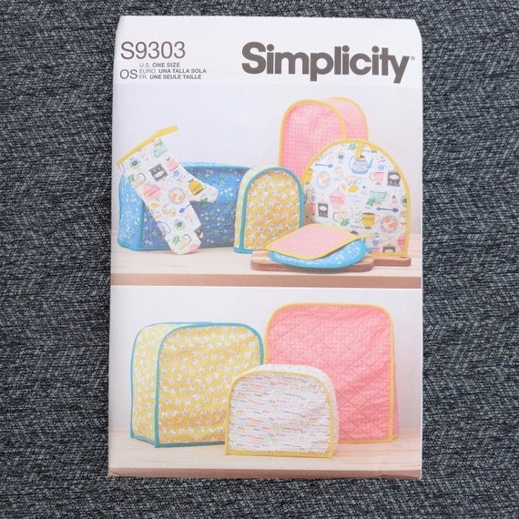 Kitchen Accessories Pattern, Sewing Small Appliance Covers, DIY Kitchen  Gifts, Simplicity 9303, NEW Craft Pattern NP3112 