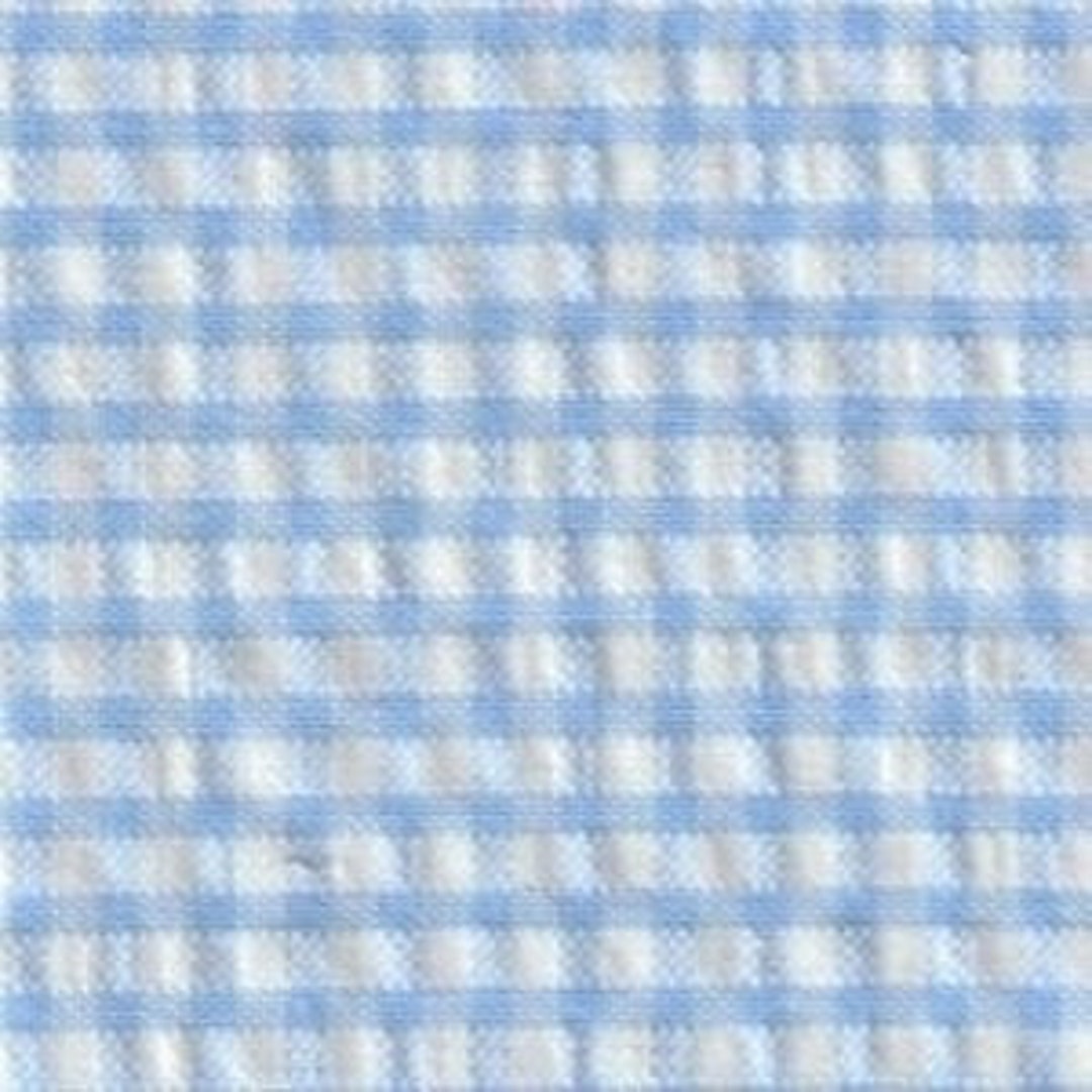 Blue Seersucker Gingham Fabric, Blue and White Mini Checks, Fabric Finders,  60 Inch Wide Cotton, NEW Fabric BTHY 1/2 Yard NF3183 -  Ireland