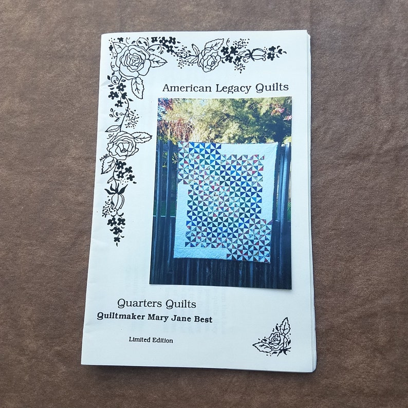 Vintage Quilt Pattern Pinwheel Design American Legacy Quilts QP0504 Pattern Fat Quarter Friendly