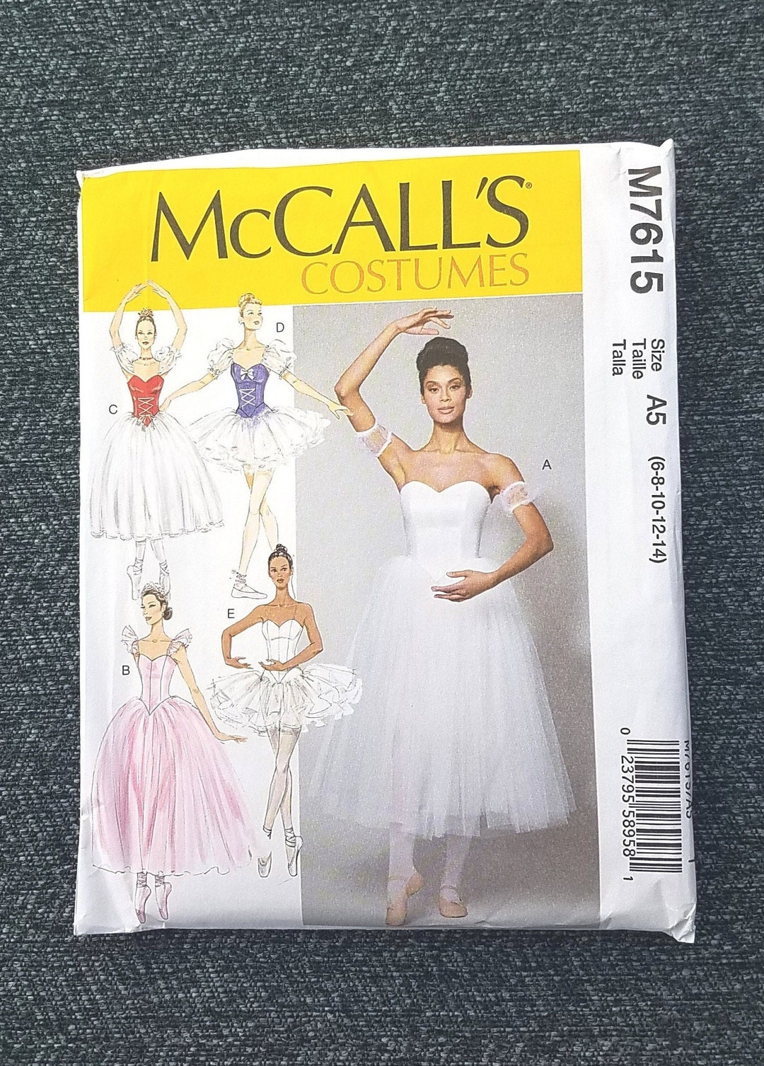 Ballet Costume Pattern, Traditional Ballerina Dance Costumes, Tutu