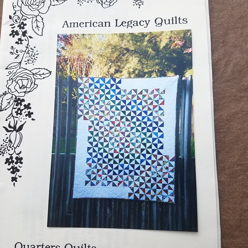 Vintage Quilt Pattern Pinwheel Design American Legacy Quilts QP0504 Pattern Fat Quarter Friendly