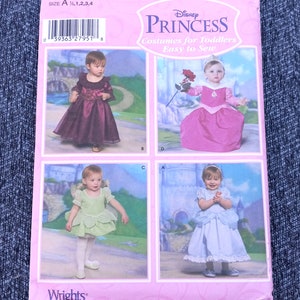 Girls Disney Princess Costume Pattern, Simplicity 4949, Toddler Dress Up, Girls Size 6 mo to 4 yr, OOP UNCUT Pattern - CP5580