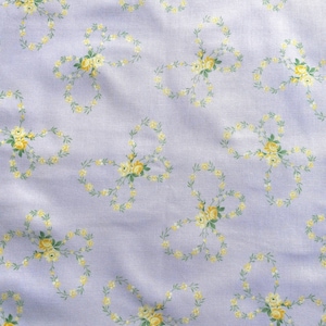 Delicate Yellow Floral on Lavender Floral Fabric, Butterfly Floral, Small Flowers Light Purple, New OOP Fabric BTHY - HALF Yard - NF6073