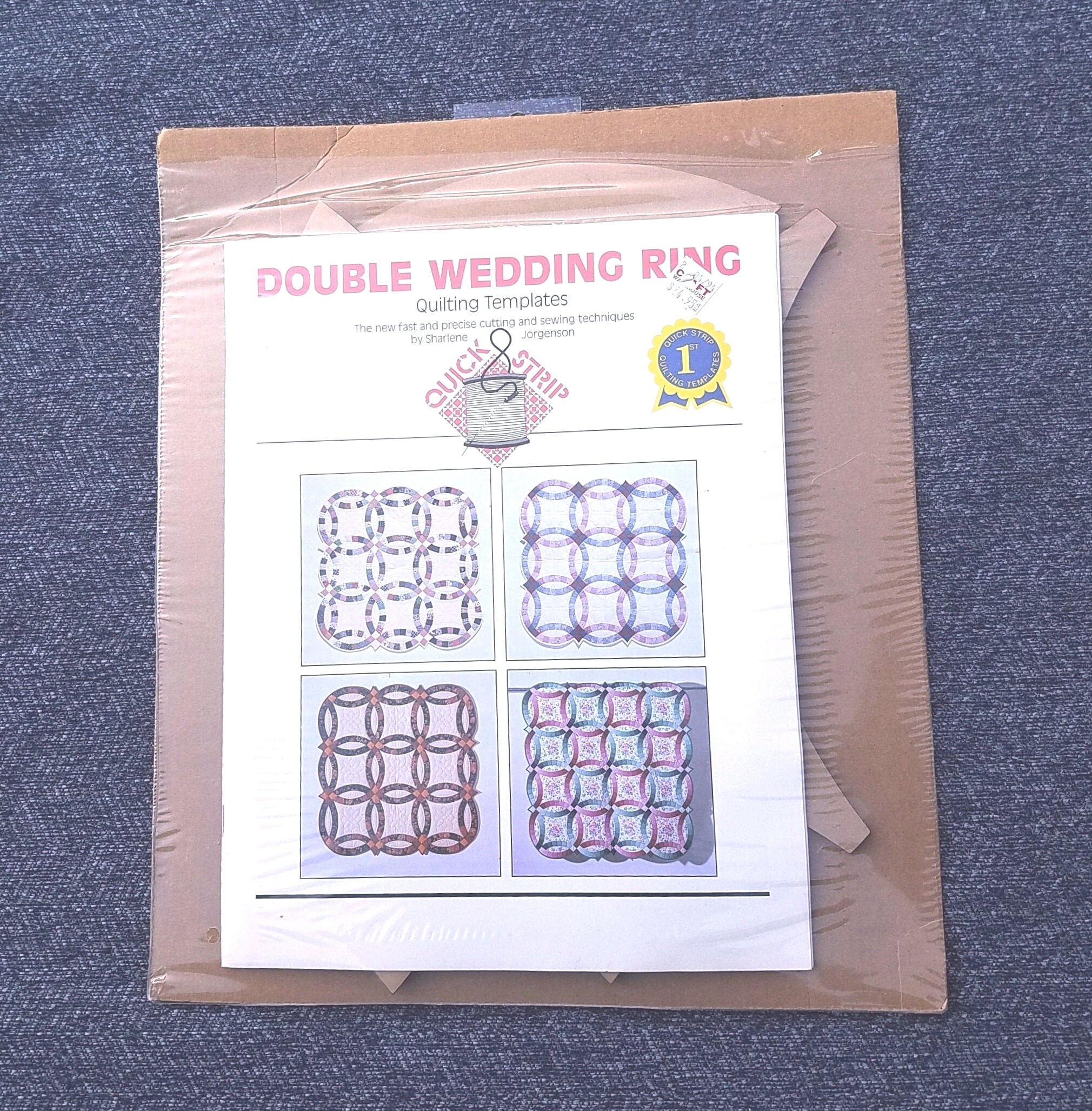 Quick Strip Add On Quilting Template 15 Double Wedding Ring + PLUS