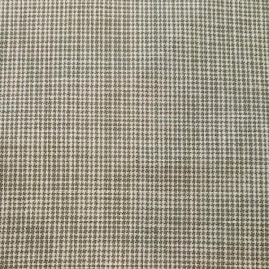 May include: Close-up of a fabric with a small, repeating houndstooth pattern. The fabric is a muted green and off-white color, creating a subtle, textured appearance. The pattern is evenly spaced and covers the entire surface.