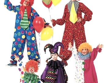 Adult Retro Clown Costume Pattern, Circus, Funny, Vintage Clown, McCalls 6142, Adult Size M, RARE NEW OOP Pattern - NP1783