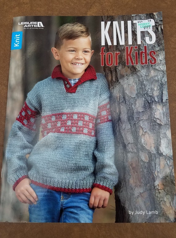 Knitting Book, Knits for Kids by Judy Lamb, Knitted Sweaters for Kids,  Knitting for Children, NEW Very RARE Craft Book CB0299 