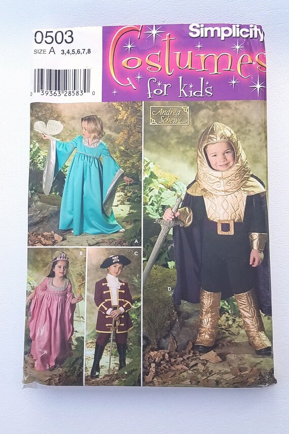 Childrens Medieval Costume Pattern Renaissance Knight | Etsy