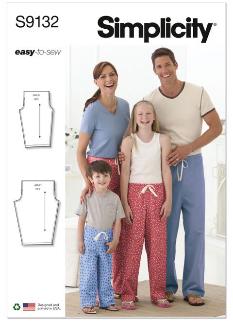 Family Pajama Pants Pattern, Sleepwear, Loungewear, One Piece Pattern ...