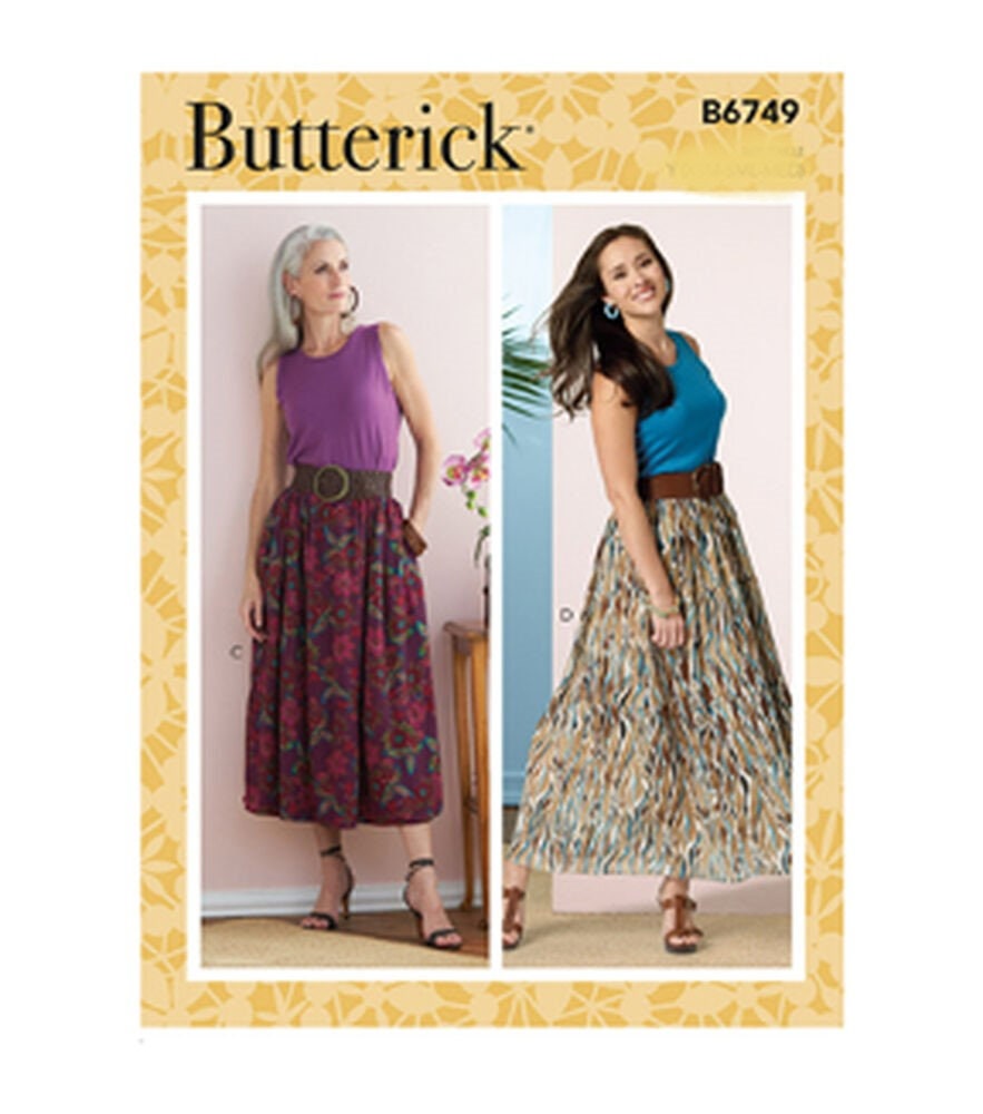 Simplicity 1110 Learn to Sew Tiered Skirt Sewing Pattern for Women, Sizes  XXS-XXL