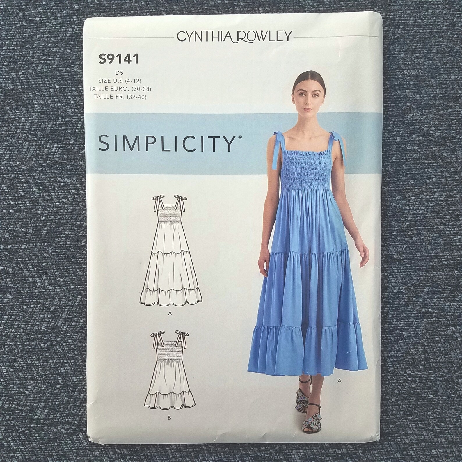Casual Dress Pattern 70s Style Elastic Gathered Bodice Etsy