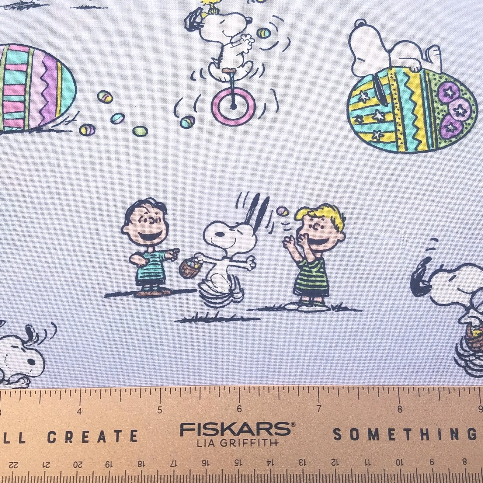 Peanuts Licensed Fabric Peanuts Easter Toss Charlie Brown Etsy