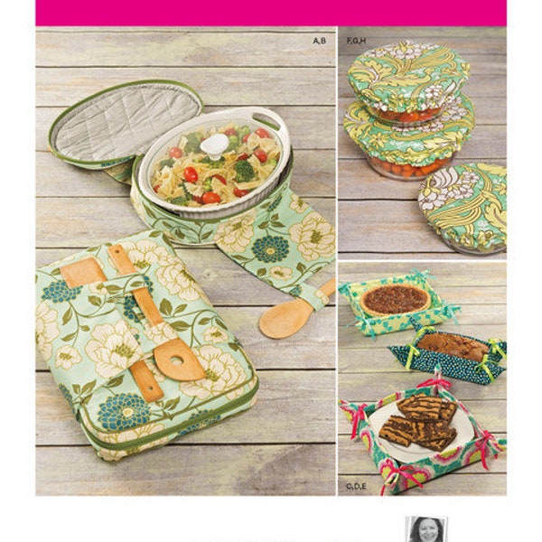 Kitchen Accessories Pattern, Fabric Baskets, Bowl Covers, Casserole Carriers, Simplicity 1236, Studio Cherie, NEW Pattern - NP3719