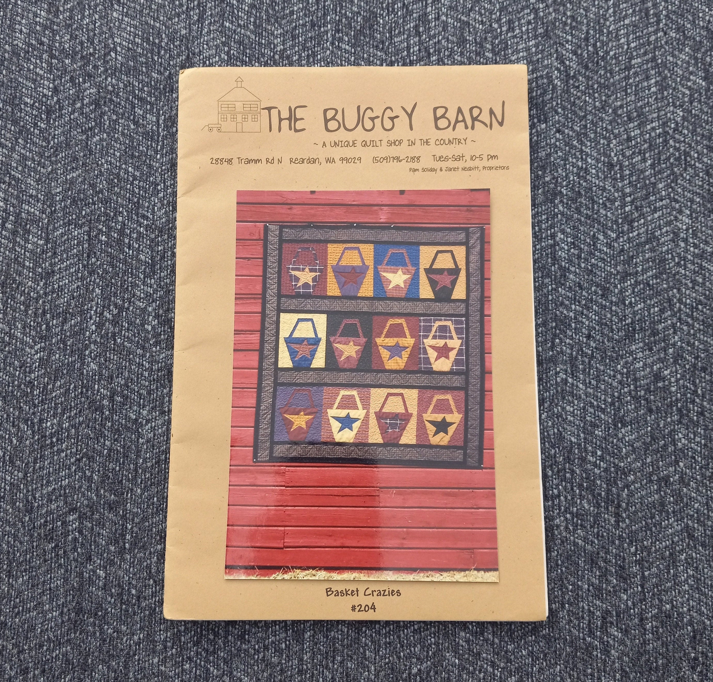 Quilt Pattern the Buggy Barn Basket Crazies Star Quilt - Etsy Israel