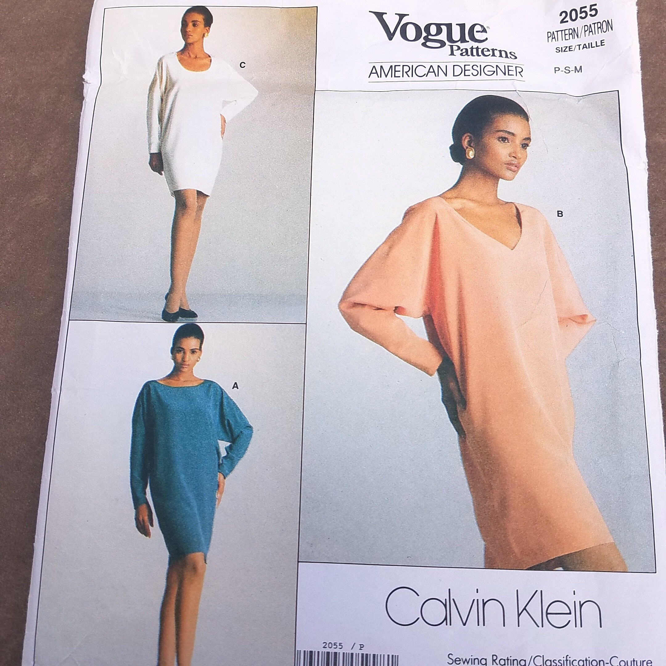 Dress Pattern Vogue Calvin Klein 1980s Pullover Tapered - Etsy New Zealand