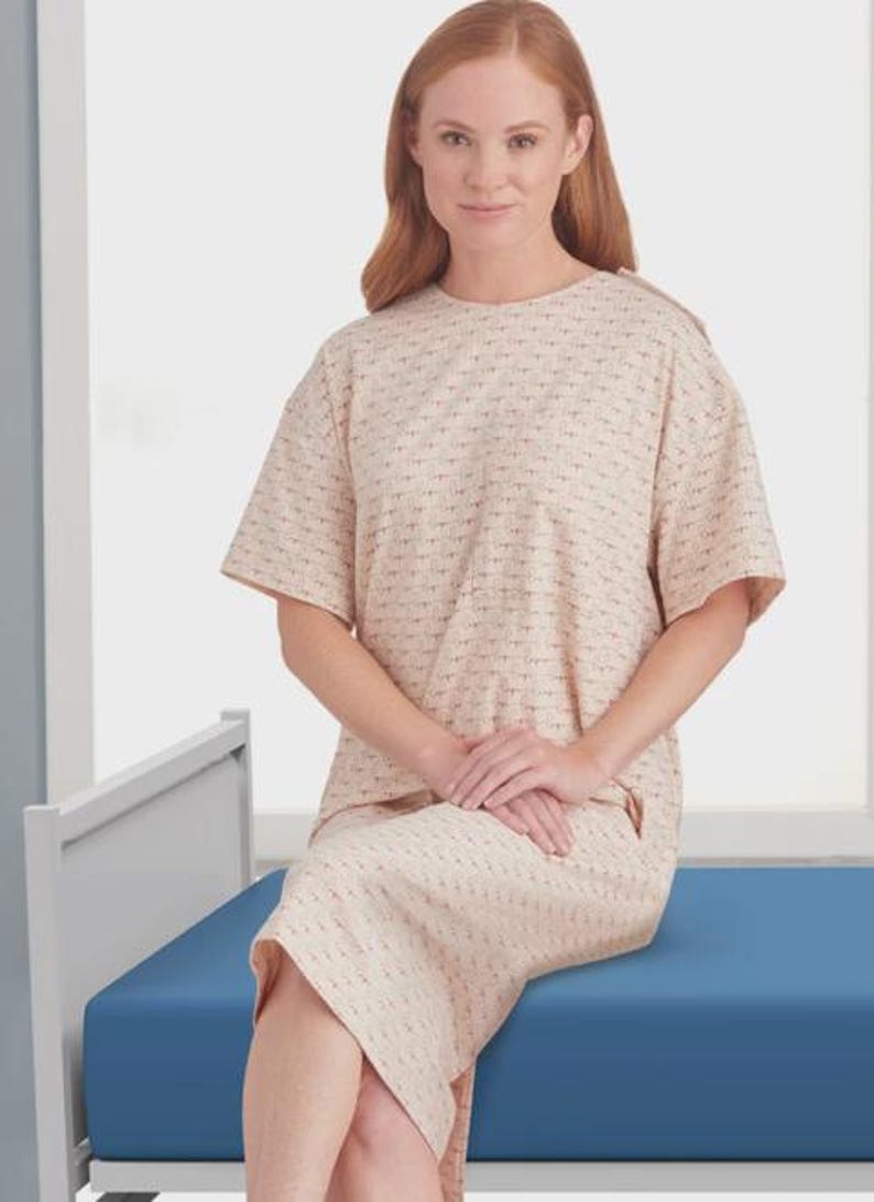 Recovery Gown and Bed Robe Pattern, Medical Care Gown, Home Care ...
