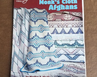 Monks Cloth Afghans, Swedish Weaving, by Marilyn Magly, Monk's Cloth Blanket, Pre-Owned, Good Condition - VERY RARE Book - VB5433