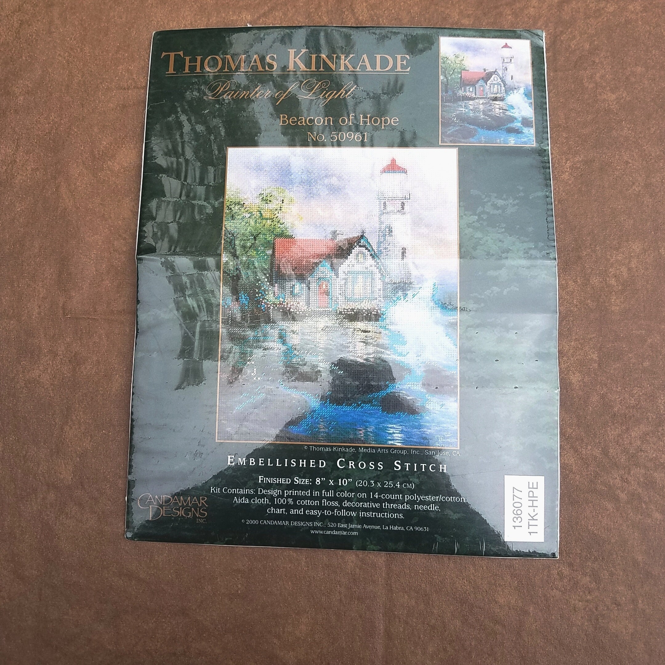 Thomas Kinkade Cross Stitch Embellished Kit Beacon of Hope Etsy