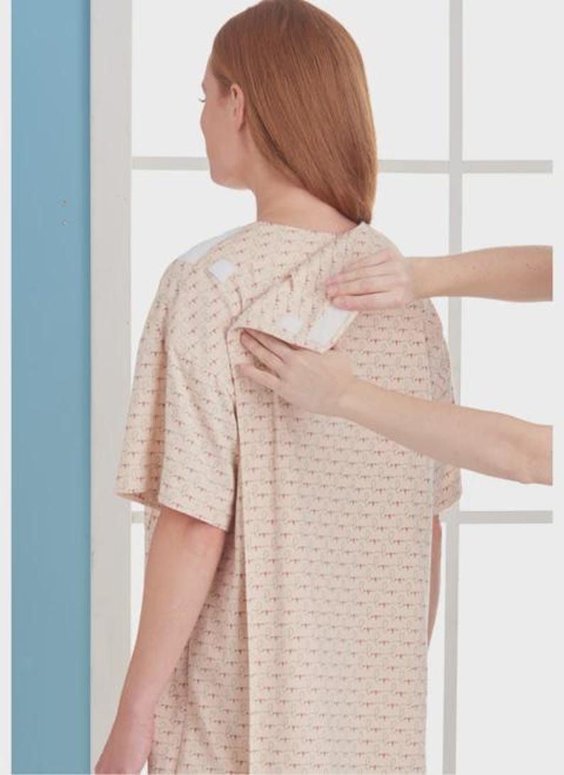 Recovery Gown and Bed Robe Pattern, Medical Care Gown, Home Care ...