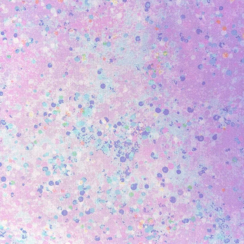 Confetti on Light Purple Fabric Lavender Speckled Print Etsy