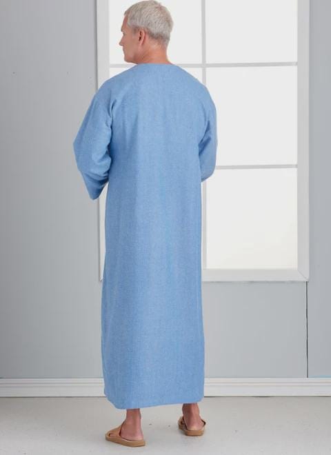 Recovery Gown and Bed Robe Pattern, Medical Care Gown, Home Care ...
