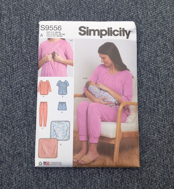 Nursing Tops Pants Shorts and Blanket Pattern Loose Fitting