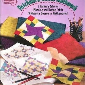 Vintage Quilt Booklet, Patchwork Minus Mathwork, by Linda Causee, OOP Vintage Quilting Book - QB6151