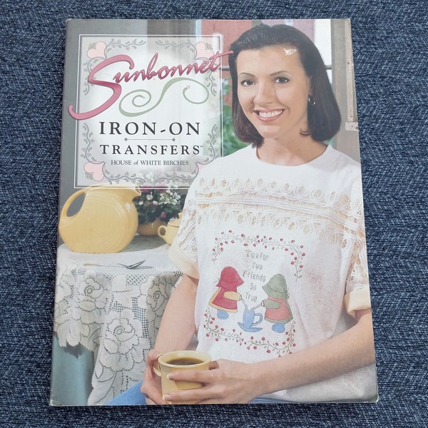 Sunbonnet Sue Pattern Book, Sunbonnet Iron On Transfers, by Barbara Price, 101 Designs, Pre Owned Vintage Book - QB3509
