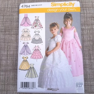 Girls Special Occasion Dress Pattern, Design Your Own, American Sewing Guild, Simplicity 4764 Sizes 3-6, RARE OOP UNCUT Pattern - UP4937 imagem 4