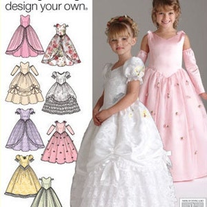 Girls Special Occasion Dress Pattern, Design Your Own, American Sewing Guild, Simplicity 4764 Sizes 3 to 6, OOP UNCUT RARE Pattern - UP4937