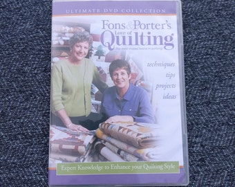 Love of Quilting DVD, Fons and Porter, Techniques Tips Project Ideas, Learning Quilting, Quilt Class Opened DVD - QV3595
