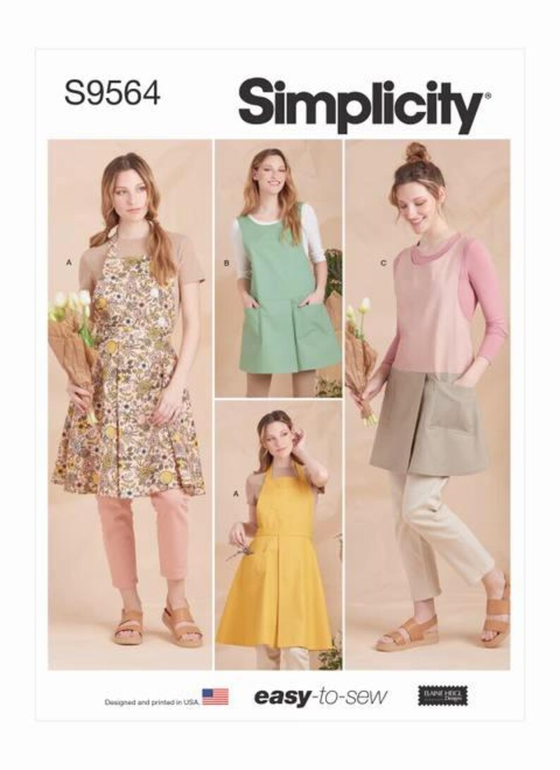 Smock Apron Pattern, Wrap Around Cross Back, Craft Artists Smock ...