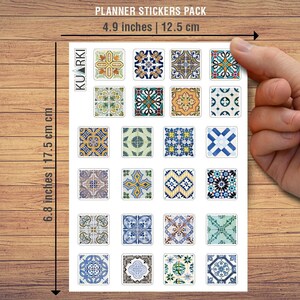 Tegelstickers, Portugese Tegels, Tegelstickers, Stickers, Stickers Pack, Sticker Set, Envelop Sealer, Laptop Stickers, Planner Stickers, Cadeau