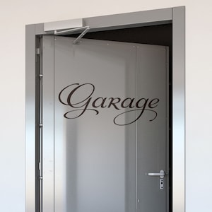 Garage Vinyl Decal, Garage Door Sticker, Garage, Vinyl Lettering, Garage Door Decal, Garage Decal, Garage Sticker, Home Decor, Garage Door