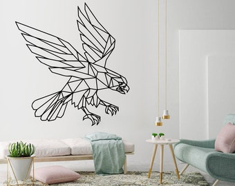 Eagle, Geometric, Animals, Geometric Wall Art, Decal, Eagle Decor, Geometric Art, Outlines, Stickers, Wall Decal, Wall Art, Decals, Gift