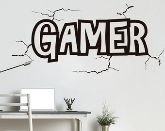 Gamer Wall Decal: Video Game Room Decor