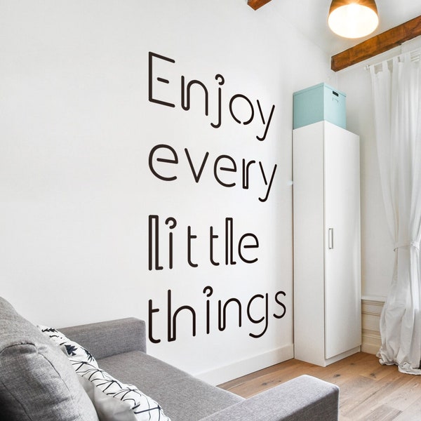 Enjoy Every Little Things, Life, Love Life, Family, Love, Entryway, Home Decor, Home Quotes, Interior Decor, Wall Decor, Home Walls, Gift