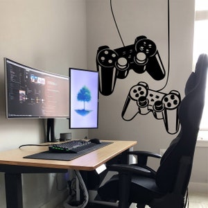 Gaming Controls Wall Art Decal for Gaming Room Wall Decor