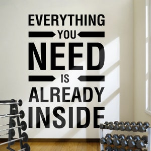 Gym Stickers, Gym Wall Decals, Gym Wall Stickers, Gym Decal, Gym Quotes, Fitness Quotes, Workout Quotes, Motivational Fitness, Gym Status