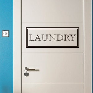 Laundry Door Decal, Vinyl Sticker, Laundry Decal, Laundry Sticker, Vinyl for Glass, Laundry Door, Organization, Laundry Decor, Laundry, Gift