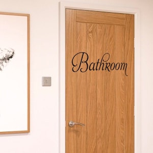 Badezimmer Vinyl Aufkleber, Badezimmer Tür Aufkleber, Badezimmer Aufkleber, Vinyl Schriftzug, Badezimmer Tür Aufkleber, Badezimmer Aufkleber, Badezimmer Aufkleber